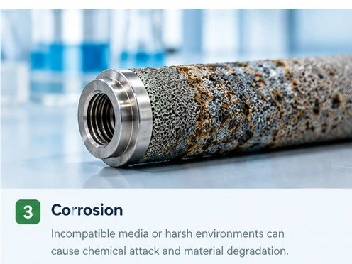 Sintered Metal Powder Filter Corrosion | NAVI Titanium Sintered Metal Powder Filter Corrosion | NAVI Titanium