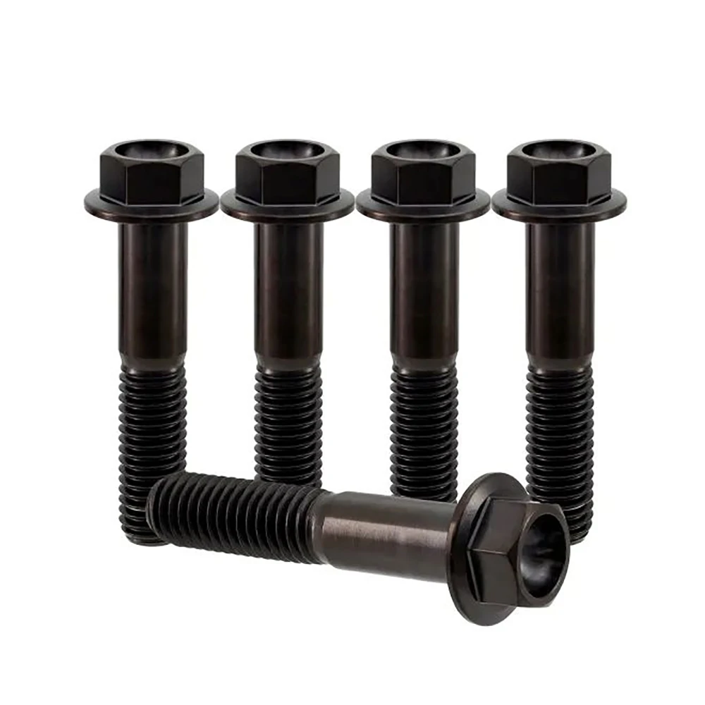 Titanium Flange Bolts Black | NAVI Titanium Titanium Flange Bolts Black | NAVI Titanium