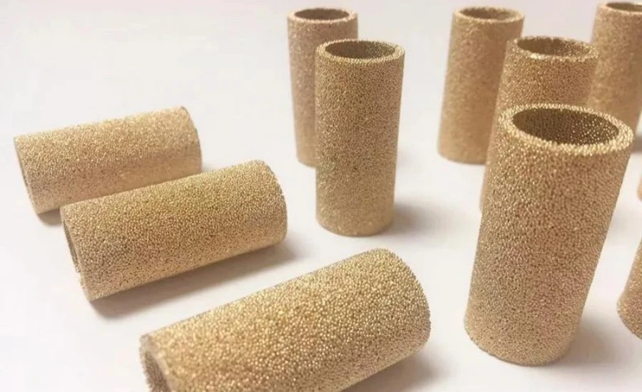 3 To 90 Microns Porous Metal Sintered Bronze Filter Pipe Fitting For Oil Filter Filtration System | NAVI Titanium