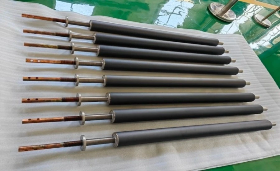 Ruthenium Iridium Coated Titanium Anode Rod For Electrodialysis Customization | NAVI Titanium Ruthenium Iridium Coated Titanium Anode Rod For Electrodialysis Customization | NAVI Titanium